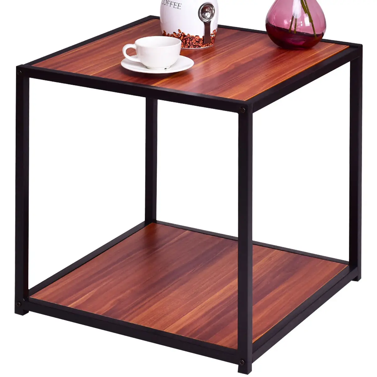 

Концевой столик CANBOUN, боковой диван, квадратная фотоподставка для чая, мебель для гостиной, декор с нижней полкой HW55399