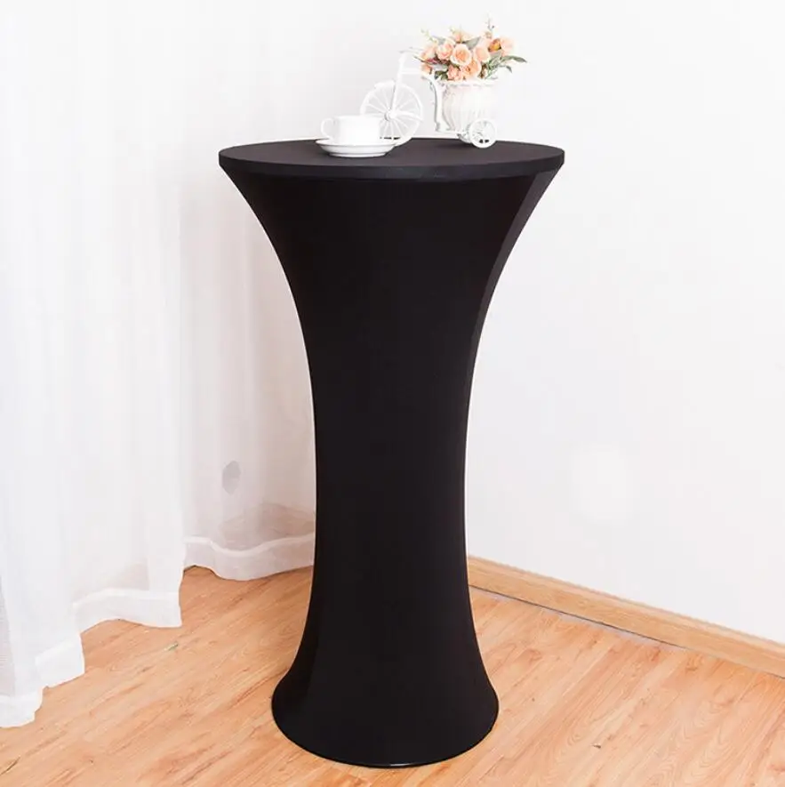 Обложка для свадебного стола из спандекса ткань коктейльного лайкра высокий