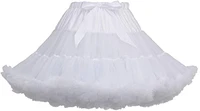 womens elastic waist chiffon petticoat puffy tutu tulle skirt princess ballet dance underskirt