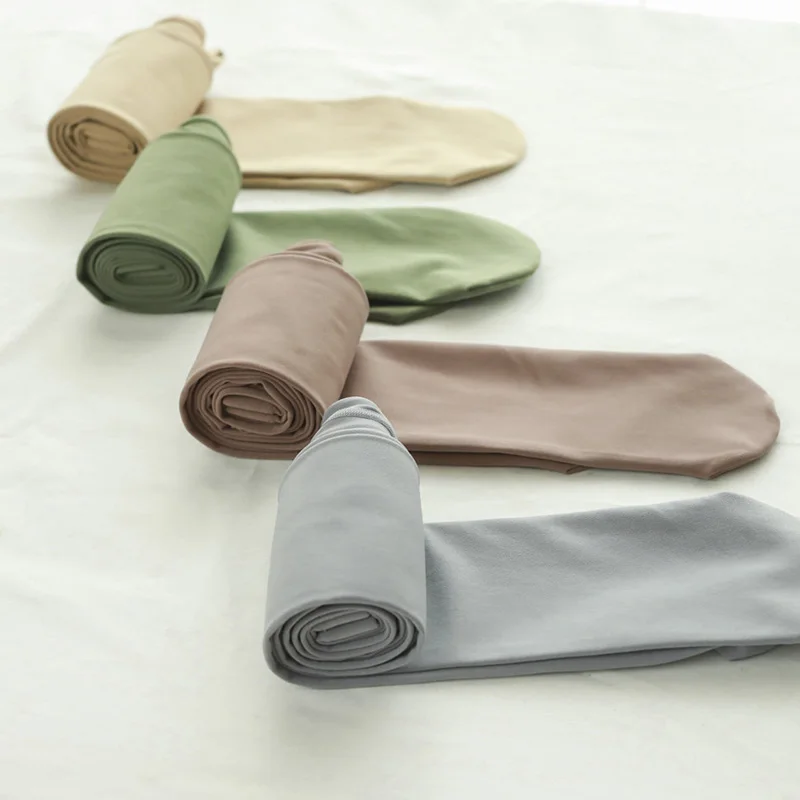 Новинка легкие флисовые бесшовные колготки карамельных цветов модные