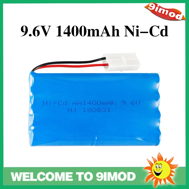 

2 шт., аккумуляторные батарейки 9,6 в, 1400 мАч