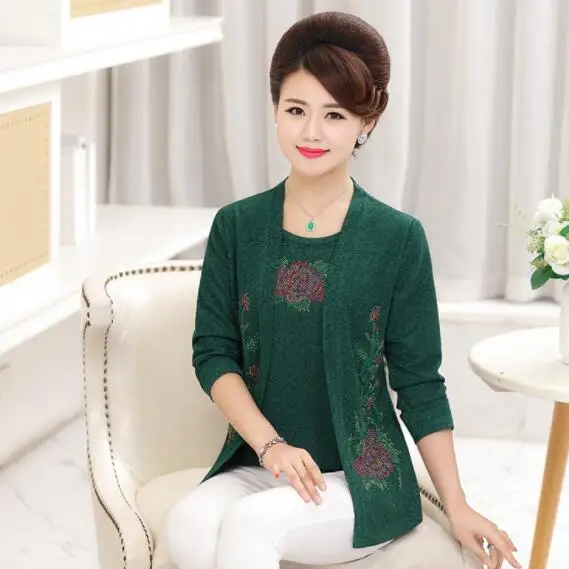 Имитация двух частей футболка с длинными рукавами весна осень новая одежда для