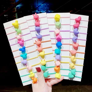 10 шт.коробка, Детские эластичные резинки для волос