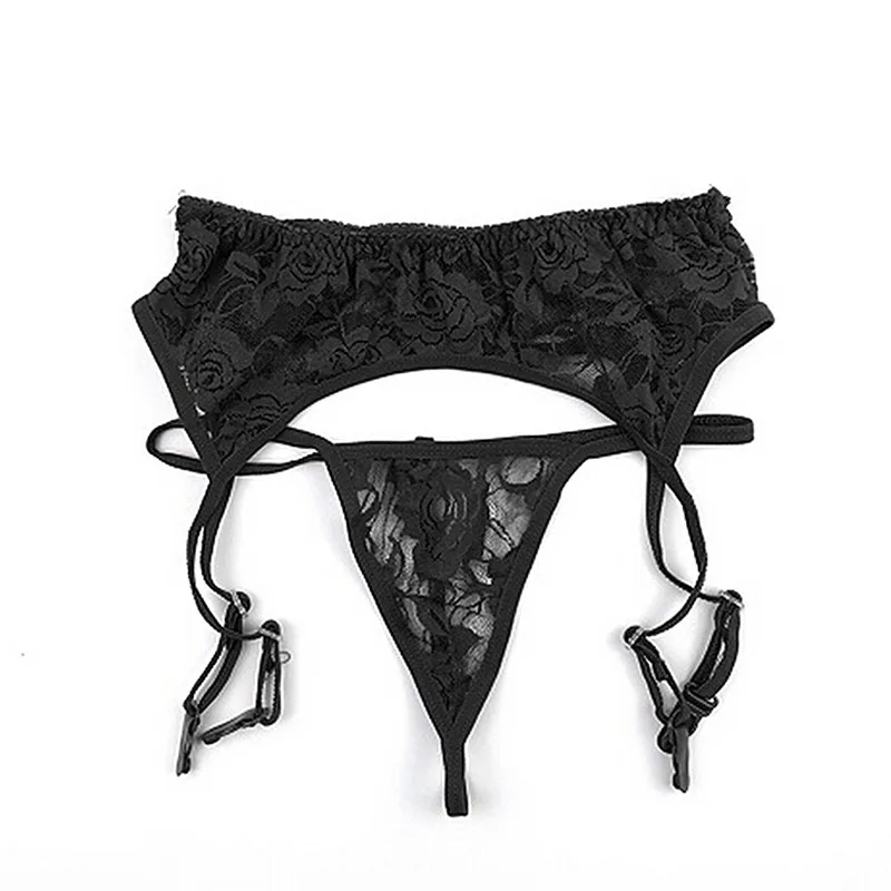 

Sexy Womens Lace Thigh-Highs Stockings within Temptation Suspender Garter Belt Transparent Socks Rose Pattern Fashion Lace