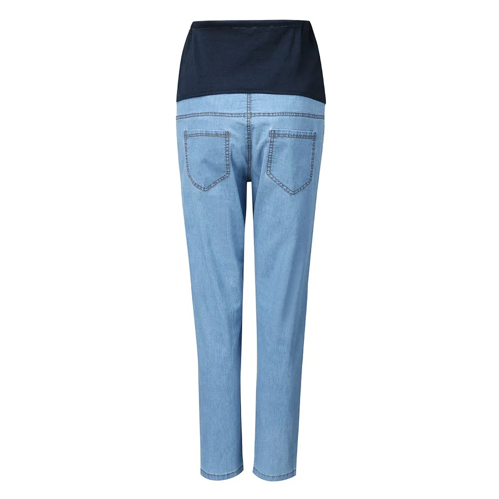 Женские джинсы до щиколотки SAGACE Длинные Джинсовые Леггинсы для беременных