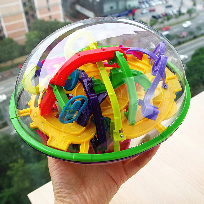 Bola de Quebra-cabeça de Labirinto Infantil de Labirinto Brinquedo de Equilíbrio Lógica para Presentes para Crianças 100 a 299 Brinquedo Intelectual Capacidade Níveis 3d