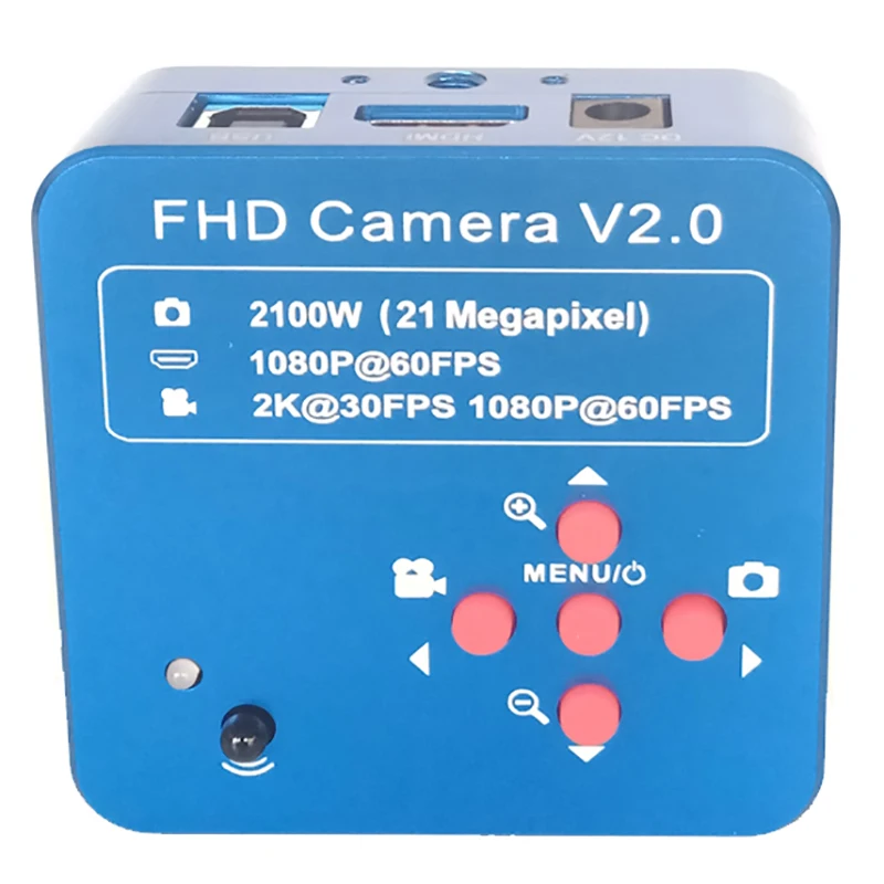 Hd 1080P 60Fps 2K 2100W 21Mp Hdmi промышленный электронный Usb цифровой видео микроскоп камера +