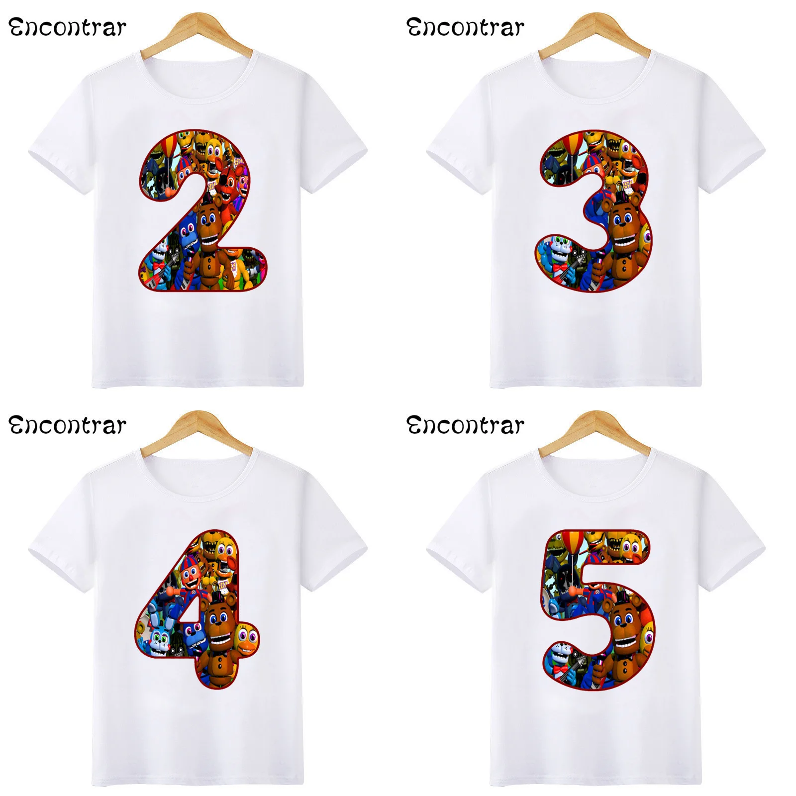 Детские футболки с героями мультфильмов пять ночей Фредди футболка для