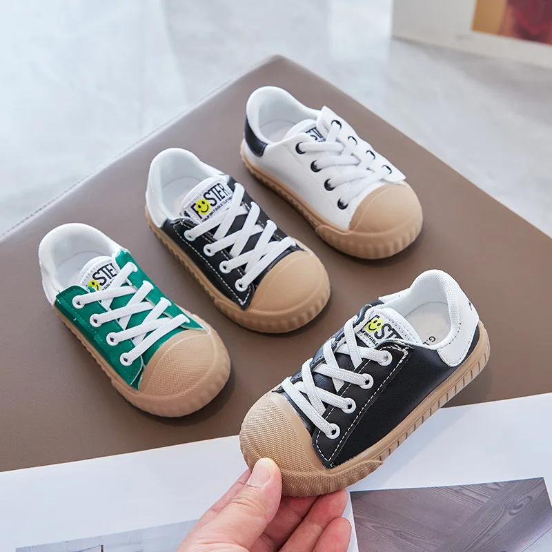 

New Spring Summer Kids Shoes For Boys Girls Insole 13.2-18CM Candy Color Children's Casual Canvas Sneakers Soft Fashion Sneakers
