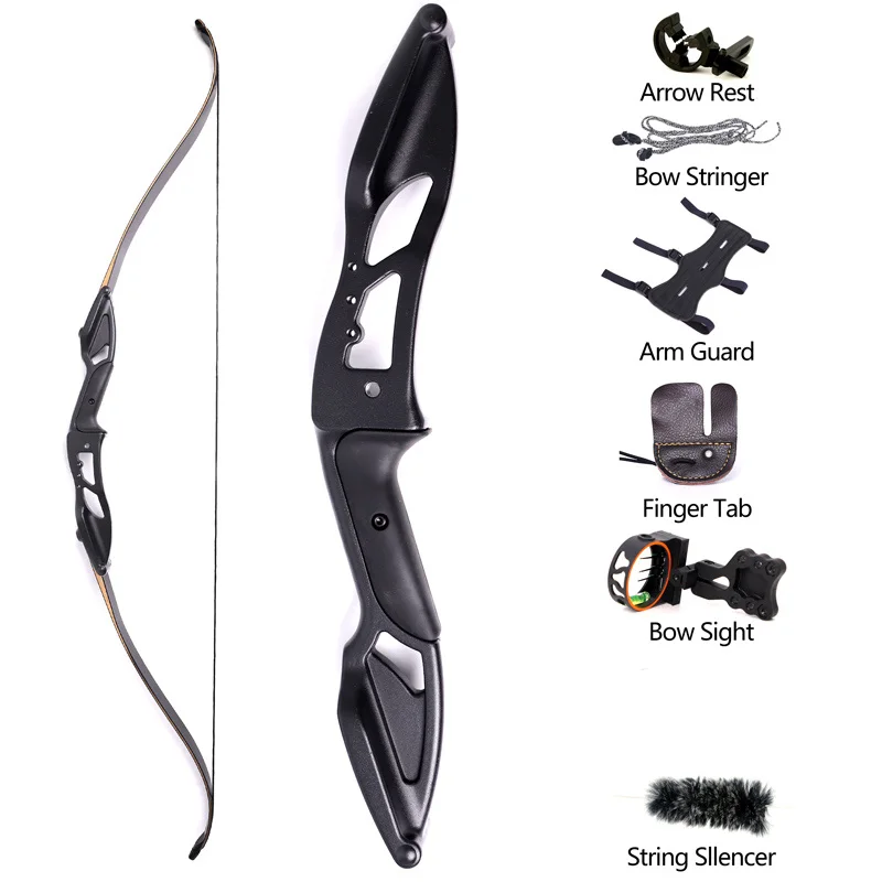 

56inch 30-50lbs Archery Takedown American Recurve Bow And Accessories Set Bow Sight Hunting Shooting Accessories