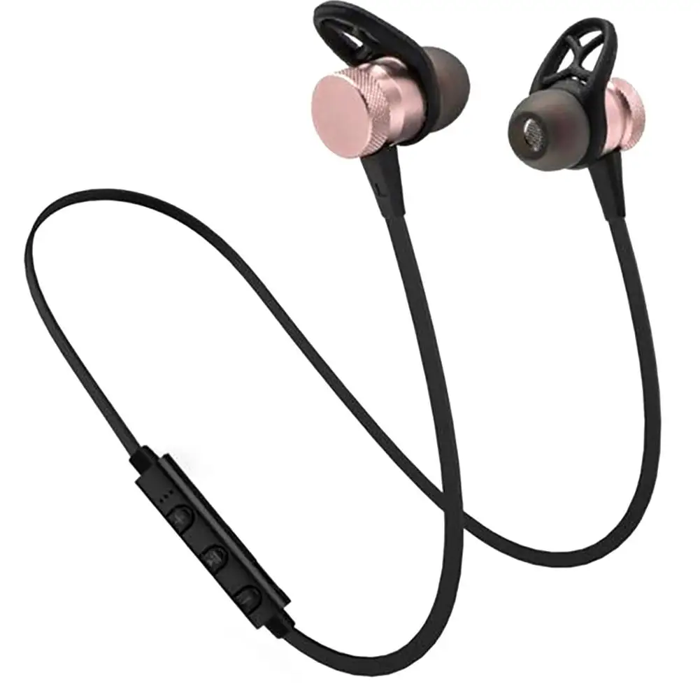 Магнитные беспроводные Bluetooth наушники стерео спортивные водонепроницаемые
