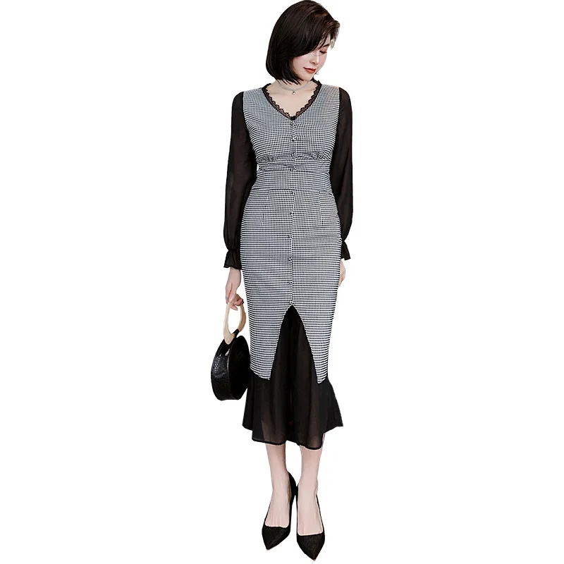 Комплект из 2 предметов летний клетчатый женский костюм сексуальные Офисные