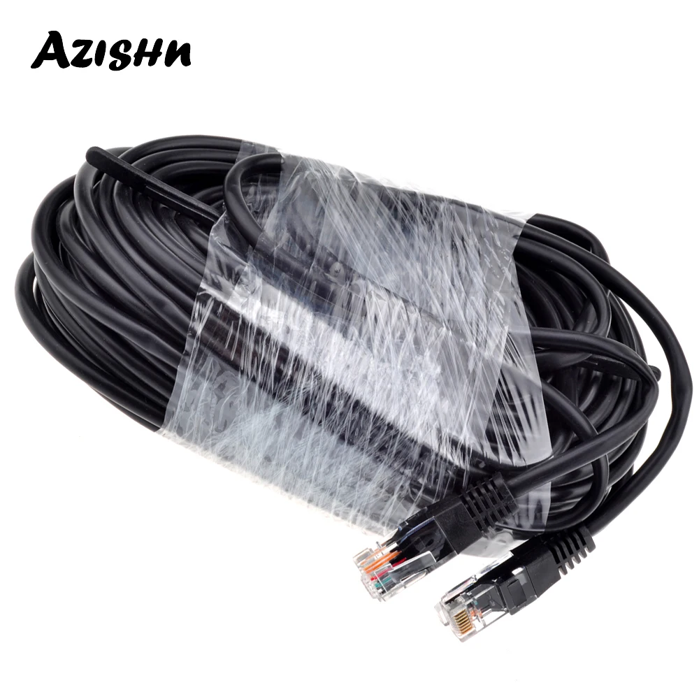 AZISHN сетевой кабель cat5 18 3 м 60 футов Ethernet RJ45 водонепроницаемый LAN для наружного