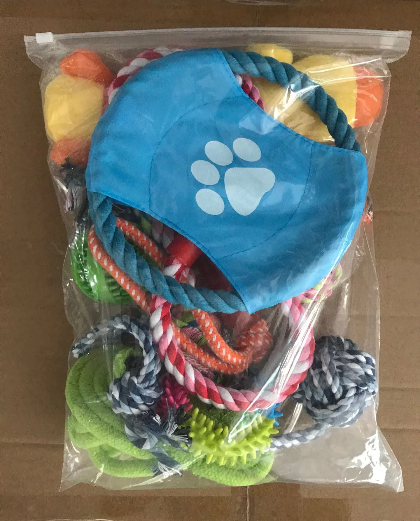 

12 Pcs Large Dog Toy Sets Chew Rope Toys for Dog Chewing Toys for Dog Outdoor Teeth Clean Toy for Big Dogs