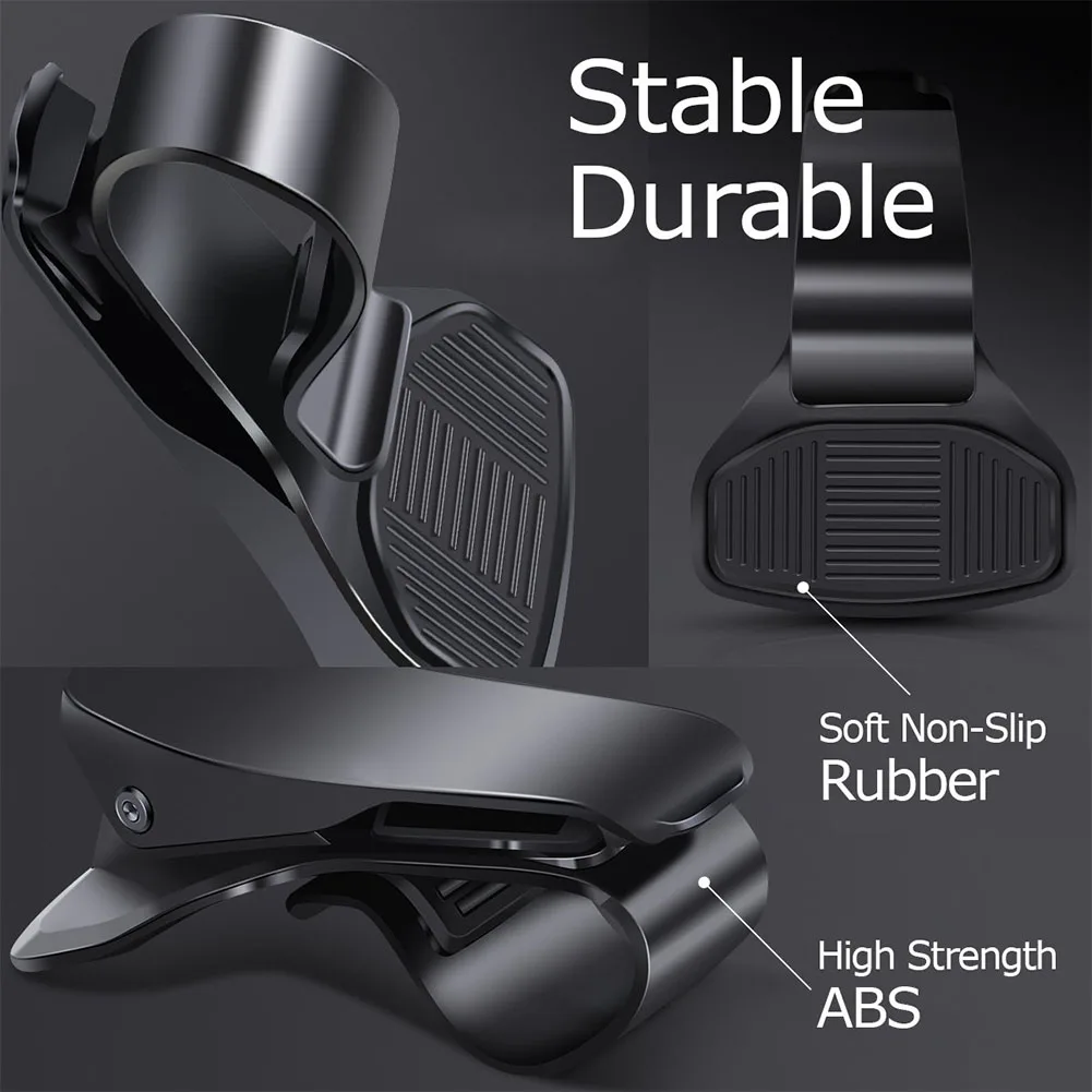 Travel 360 Degree Rotating Removable Phone Holder Adjustable Car Mount Non Slip Universal Desktop Stable GPS Stand Rack Home