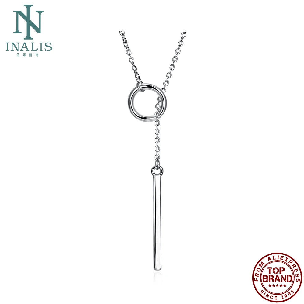 INALIS модное ожерелье с кулоном в виде месяца серебряным покрытием для женщин