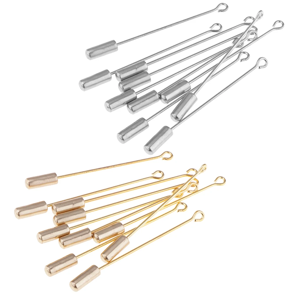 Длинная брошь из нержавеющей стали для костюма 20 шт. ручная работа бутоньерка