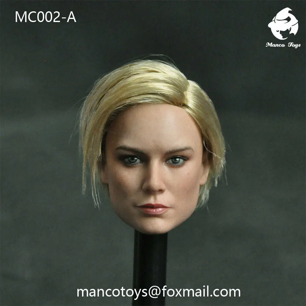 Mancotoys MC002A масштаб 1/6 Европейская женская голова Brie Larson короткие волосы девушка