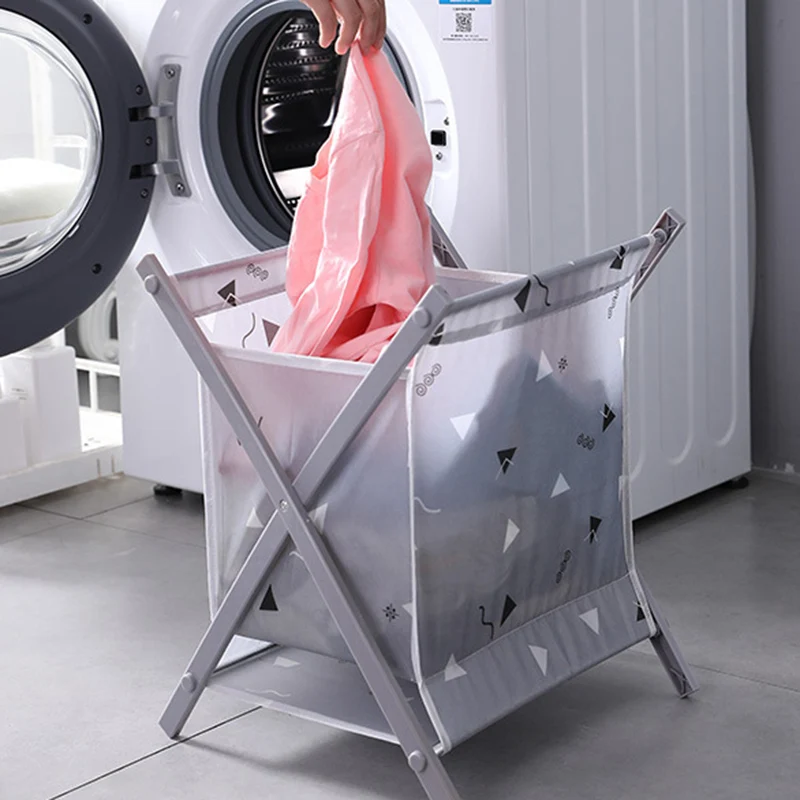 

Hot Foldable Portable Laundry Storage Basket Large Freestanding Clothes Hamper Storage For Home PLD
