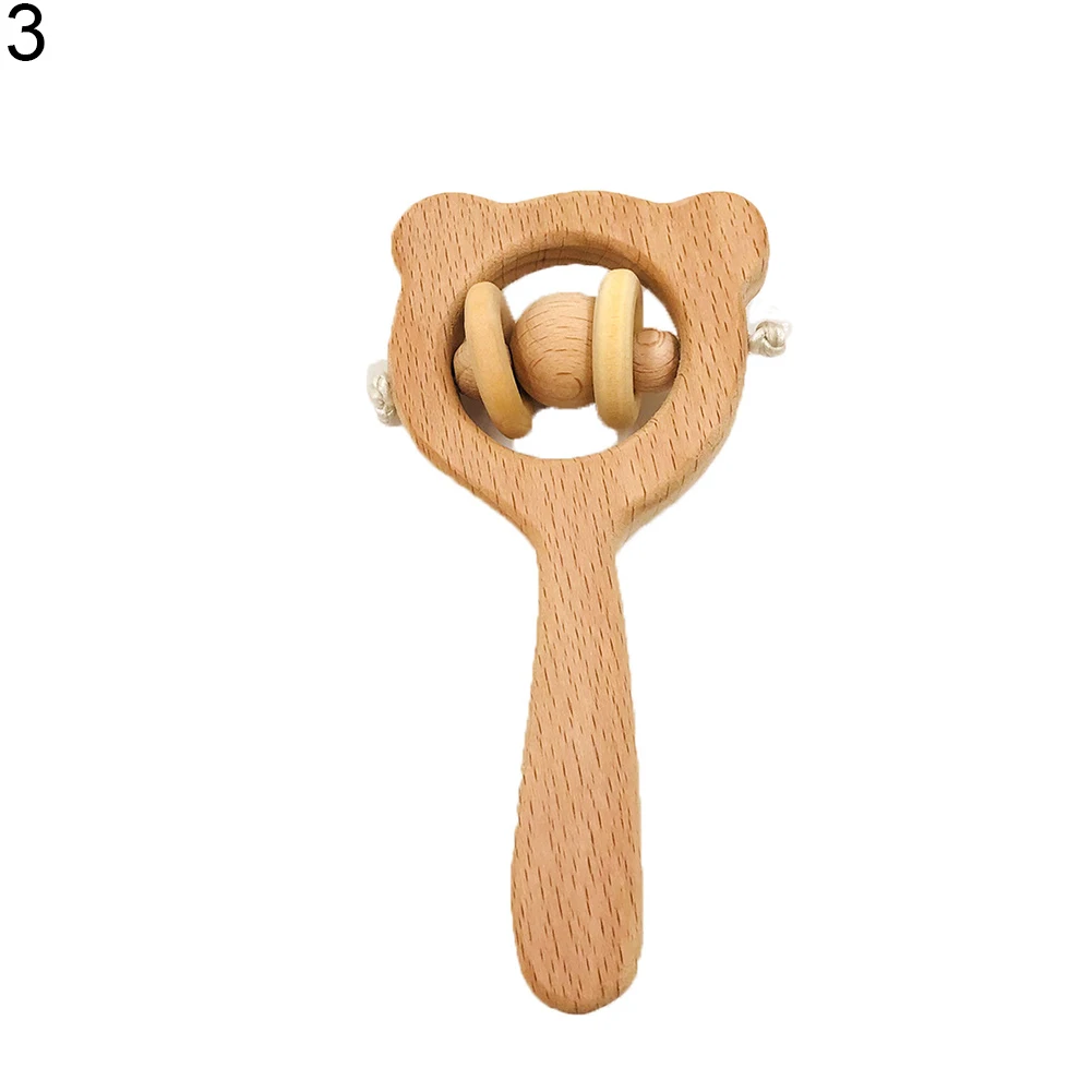 DIY ювелирные аксессуары Elm медведь погремушка ремесла украшения молары детские