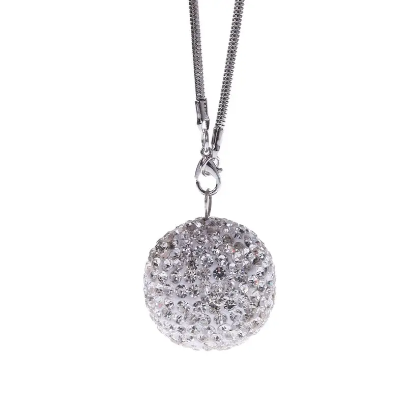 Car Pendant Diamond Crystal Ball Automobile Decoration Charm Auto Interior Rear View Mirror Suspension Hanging Ornament Gifts | Автомобили