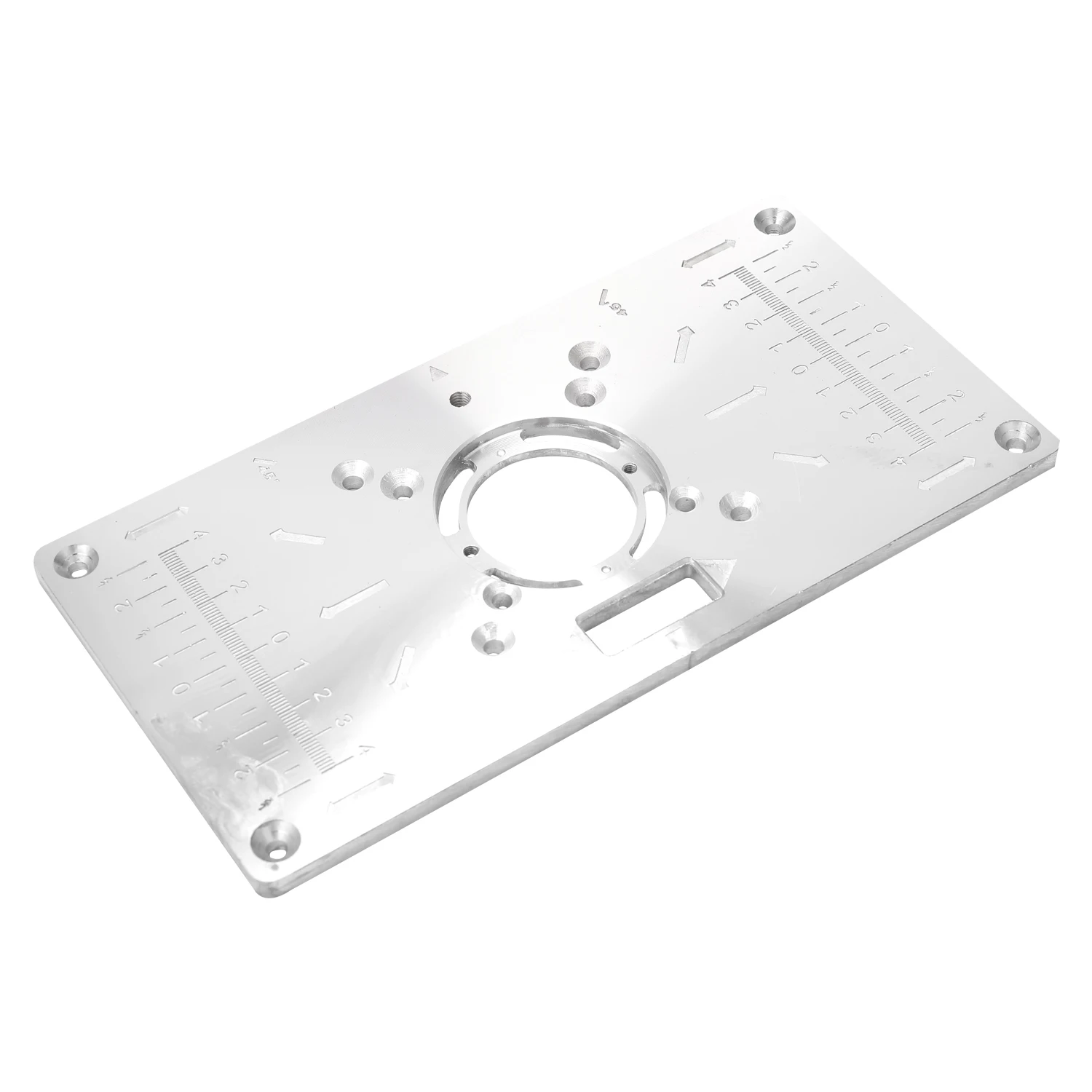 

Aluminum Alloy Router Table Insert Plate Trimmer Engraving Machine ToolOnly For Bosch GKF550 And M-akita RT0700C