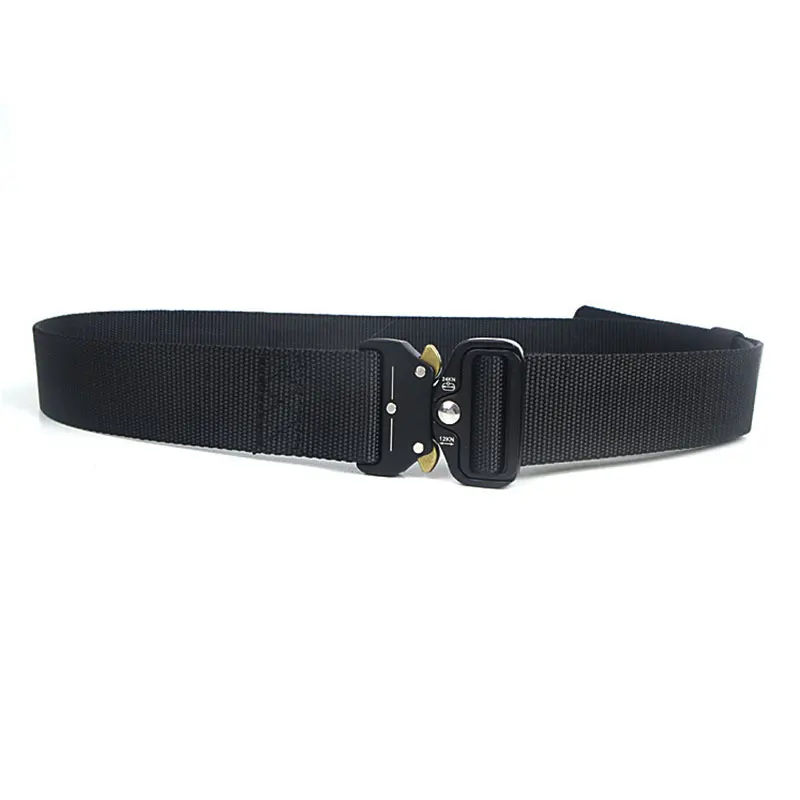 

125cm Belt Male Canvas Belt Outdoor Belt Men Buckle Imitation Nylon Quick-Drying Canvas LXH