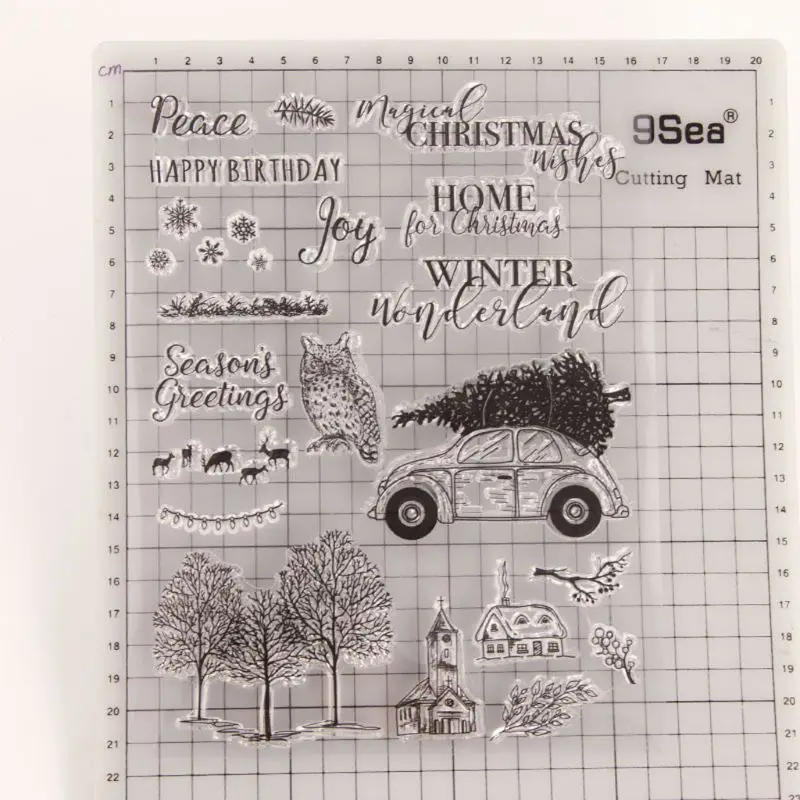 Owl Tree Silicone Clear Seal Stamp DIY Scrapbooking Embossing Photo Album Decor | Канцтовары для офиса и дома