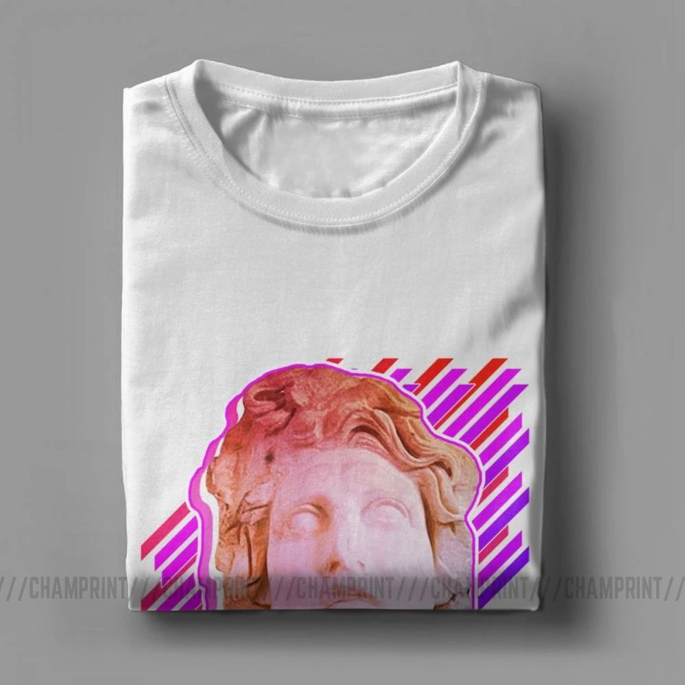 Мужская футболка с коротким рукавом Vaporwave 80 s винтажные футболки круглым вырезом