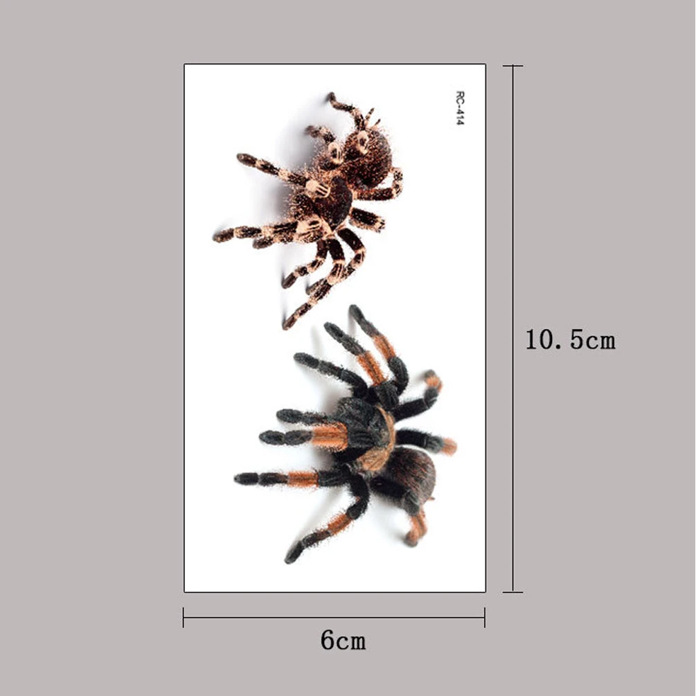 3 шт. 3D тату-паук скорпион | Красота и здоровье