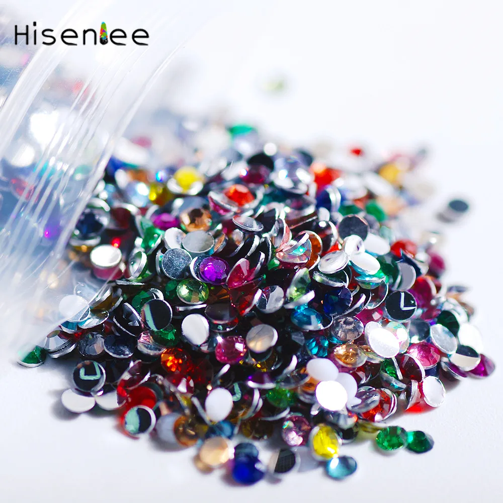 Высокое качество Горячая Распродажа Модные 2 мм 1000 шт многоцветные плоские