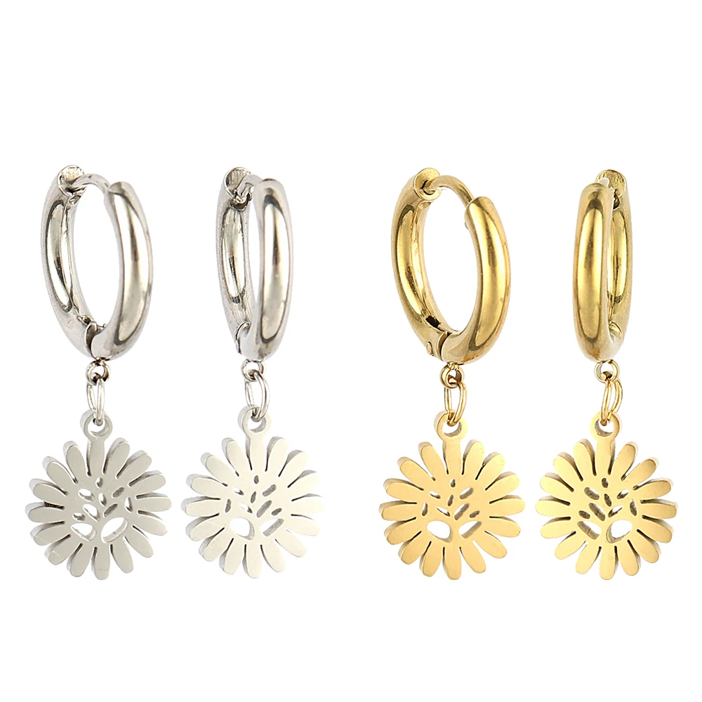 

Plant Jewelry Stainless Steel Hearts Zircon Hook Earrings Charms Drop Dangle Earrings For Women's Party Gift dorpshipping