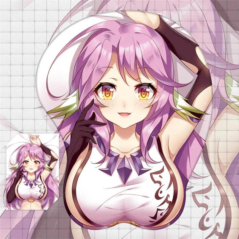 Коврик для мыши с надписью NO GAME LIFE Shiro Jibril |