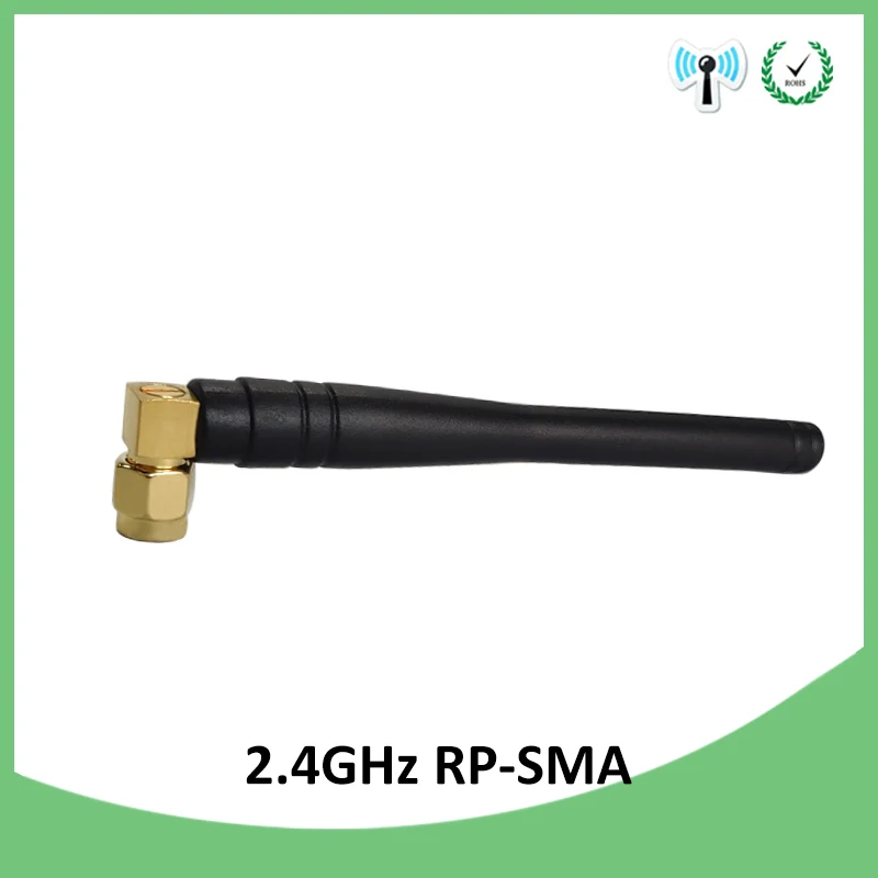 GRANDWISDOM 10pcs 2.4G antenna 3dbi sma female wlan wifi 2.4ghz antene pbx iot module router tp link signal receiver antena