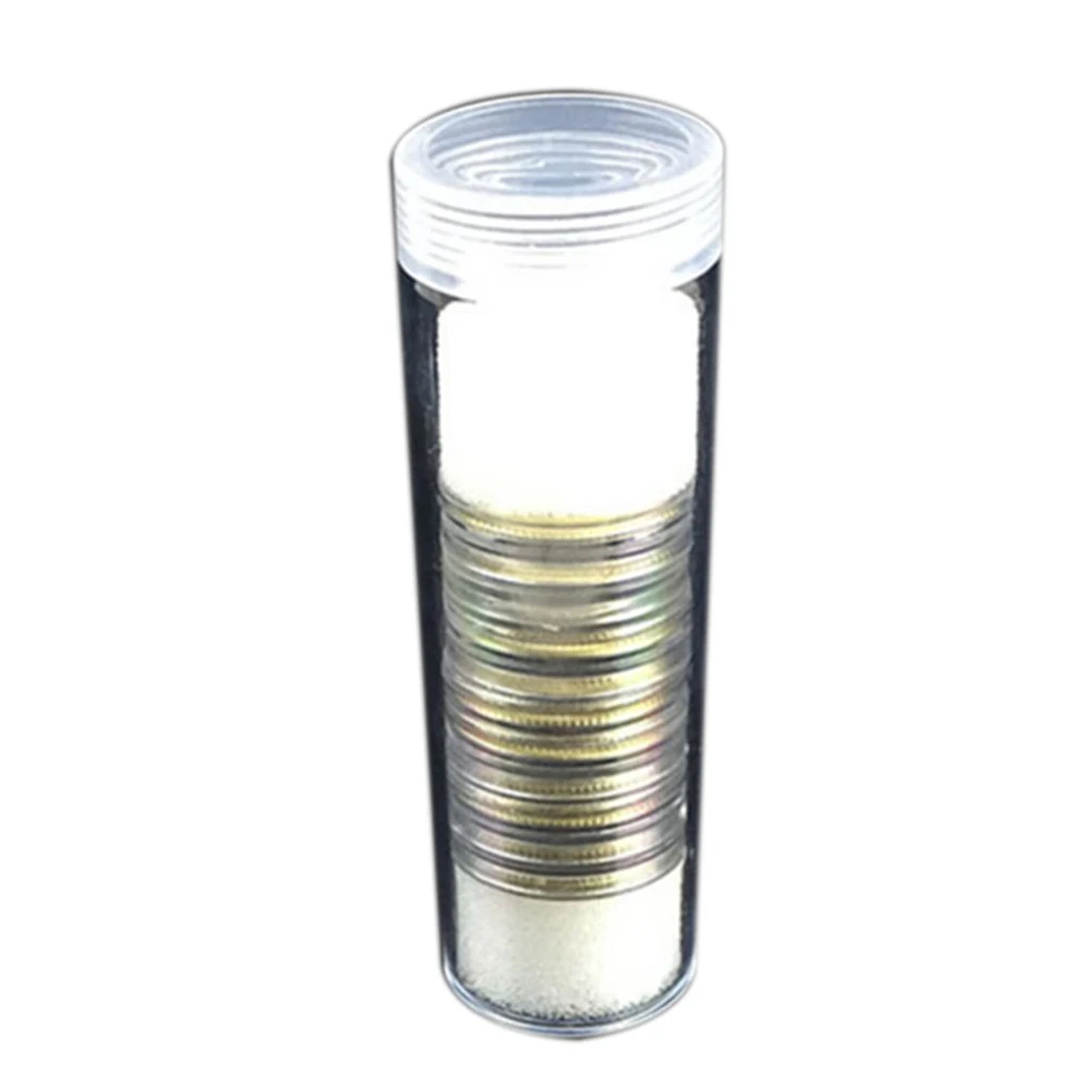 10 шт. прозрачные контейнеры для монет и капсул держатели хранения органайзер