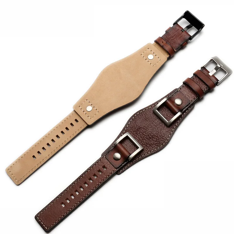 Ремешок для часов Fossil JR1157 из натуральной кожи 24 мм мужской ремешок высокое