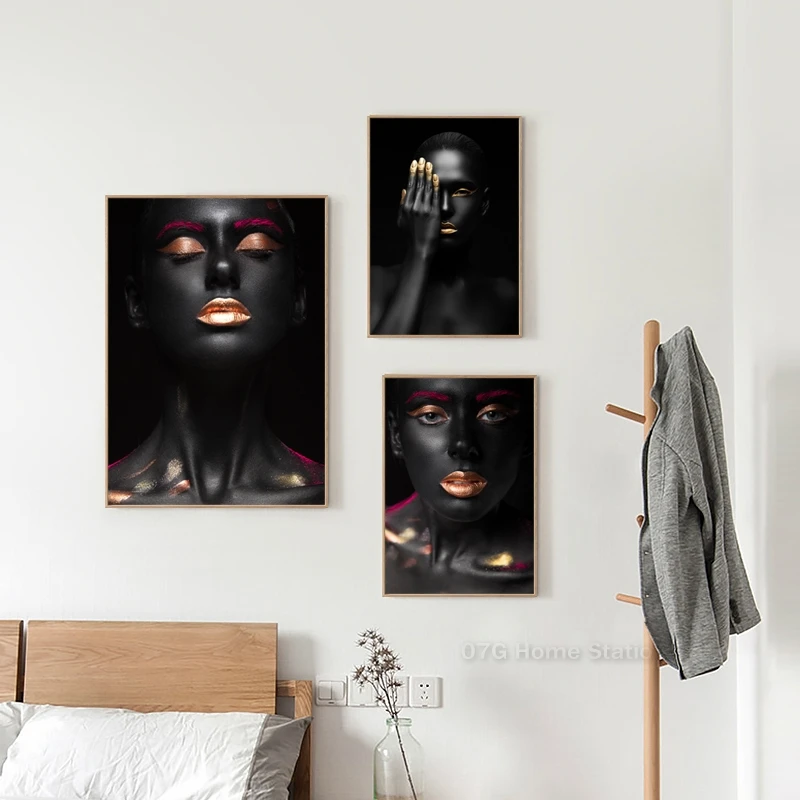 Холщовый плакат и принты Современная креативная фотография макияж красота