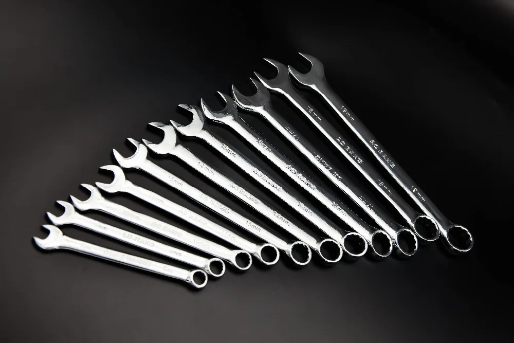 Комбинированный ключ из высокоуглеродистой стали комбинированный гаечный 6 19 мм