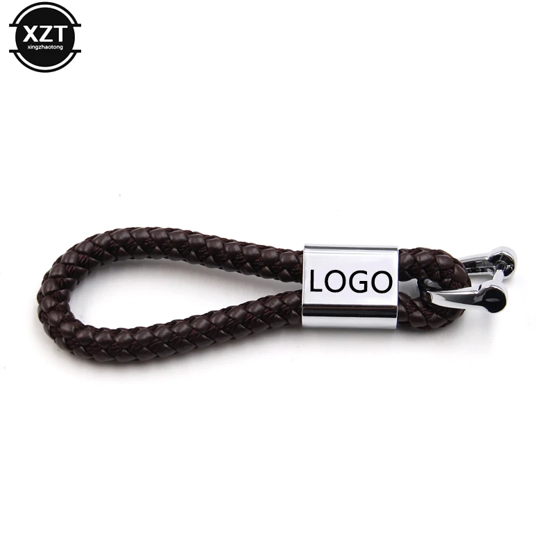 Новый кожаный + металлический автомобильный брелок для ключей и домашний