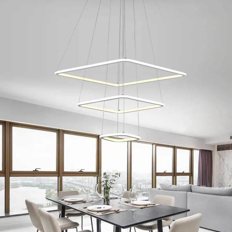 Скандинавские светодиодные подвесные лампы белые светильники современный