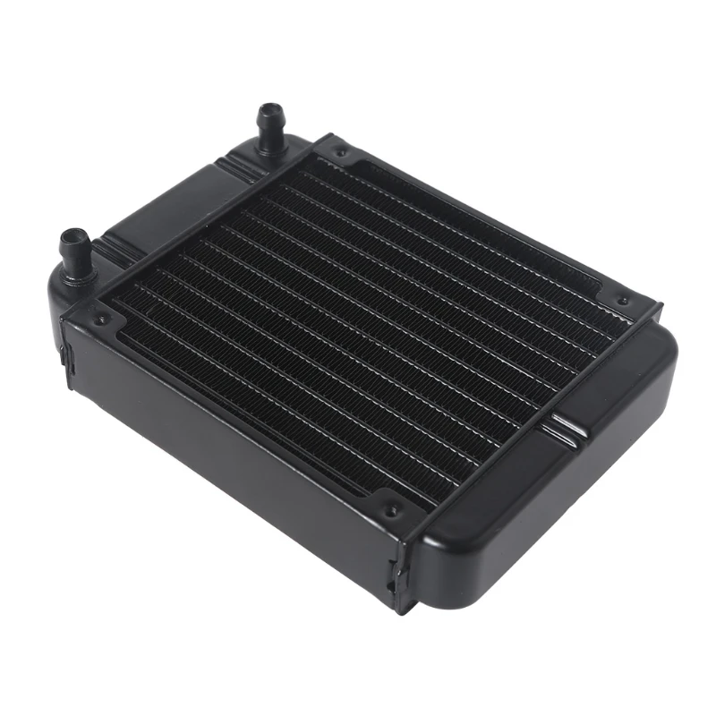 

C1FB G1/4 Thread 120mm PC Water Heat Exchanger Computer Aluminum Heat Radiator Heat Sink for Computer Water Cooling System