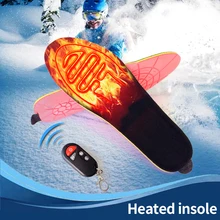 2000mAh USB heating insole, rechargeable hot shoe sole, unisex with remote control, electric heating
