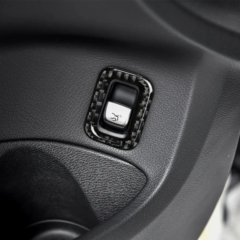 Carbon Fiber Car Rear Trunk Switch Button Interior Trim Sticker For Mercedes W205 GLC Accessories C Class Auto Decoration | Автомобили и