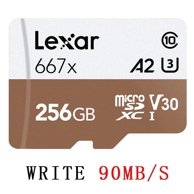 256GB 667X Lexar 633X128 Гб Micro SD высокоскоростная карта памяти 32 Гб U3 667X64 Гб класс 10 картао де Мемория tf флэш-карта для 4K HD видео 512G - Емкость: 256GB 667X