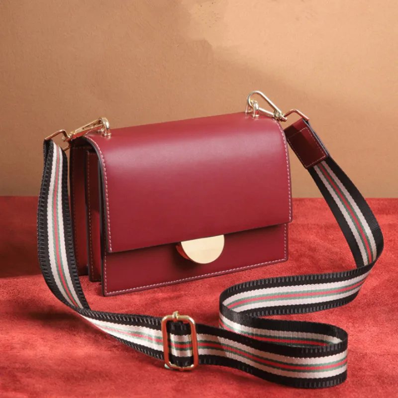 Luxury leather handbags 2021 new fashion ladies diagonal bag natural leather diagonal bag new
