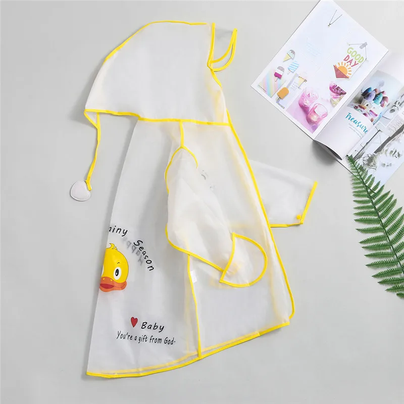 Детский водонепроницаемый дождевик для мальчиков и девочек детский с капюшоном