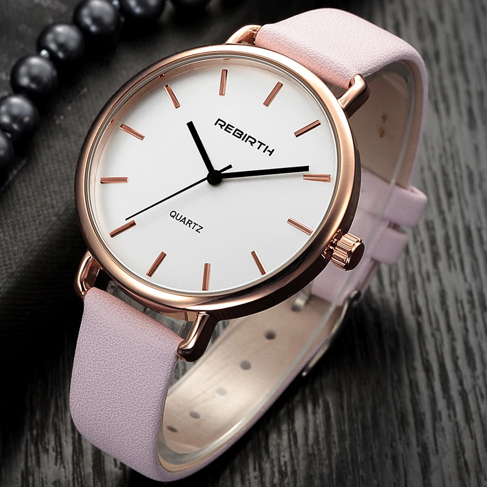 Часы наручные женские с кожаным ремешком роскошные брендовые модные