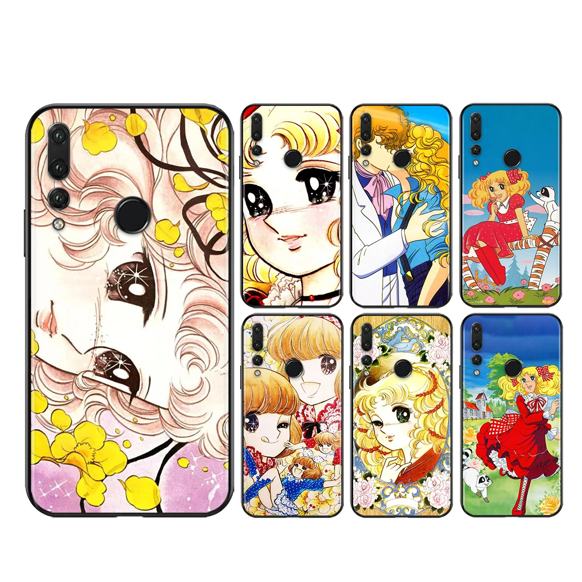 

Candy Manga cute girl Soft Silicone For Honor View 20 10X 10i 10 X10 9N 9X 9C 9A 9S 9 V9 Lite Pro 5G Black Phone Case