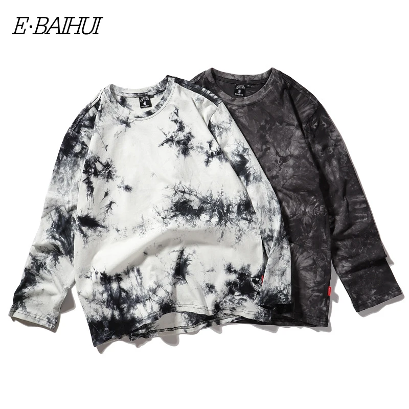 E BAIHUI осенью детская с принтом футболка длинным рукавом в стиле милитари камуфляж