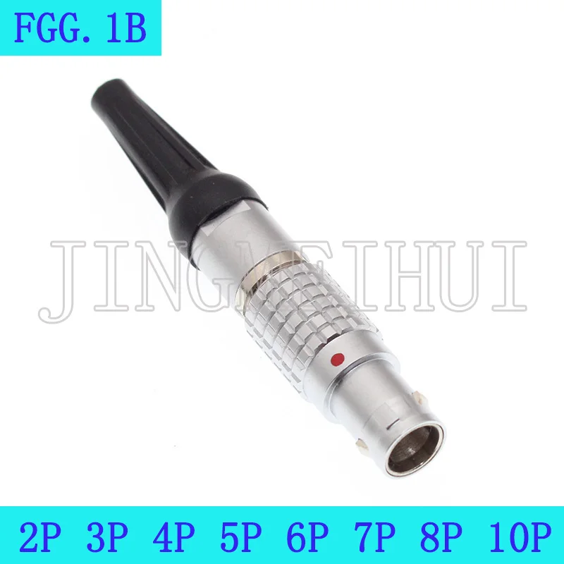 

FGG.1B.2P 3P 4P 5P 6P 7P 8P 10P 14P 16P Push-pull self-locking male plug Connector for Data and Telecom Systems.